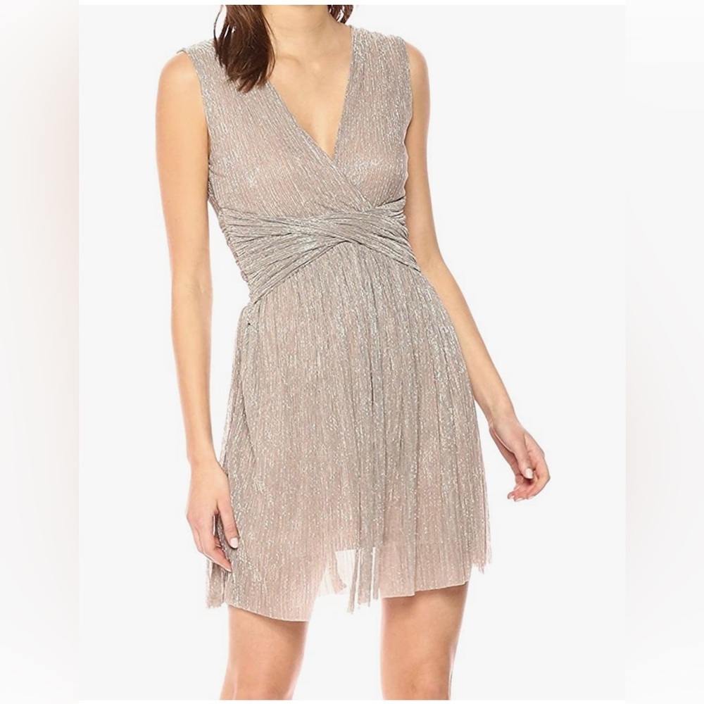 New French Connection Gold Cocktail Dress